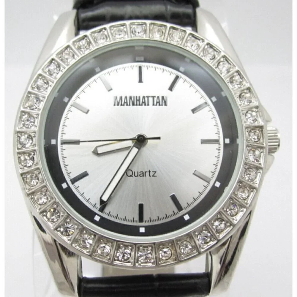 Women Manhattan by Croton Quartz Analog 39mm Round Watch (G732) 